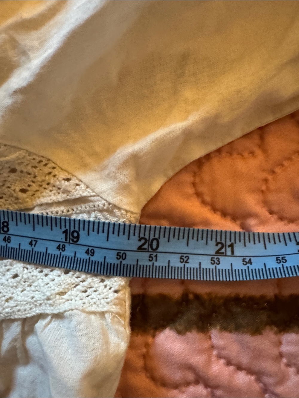 Sweet Bohemian cotton gauze and lace top - Picture 5 of 5